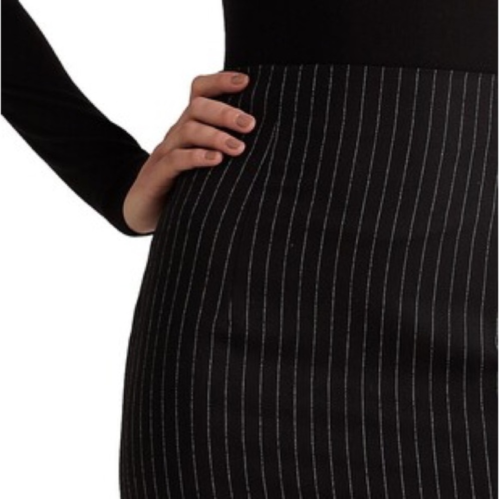 Ralph Lauren Collection
Curran Pinstripe Pencil Skirt
Black Cream, 6